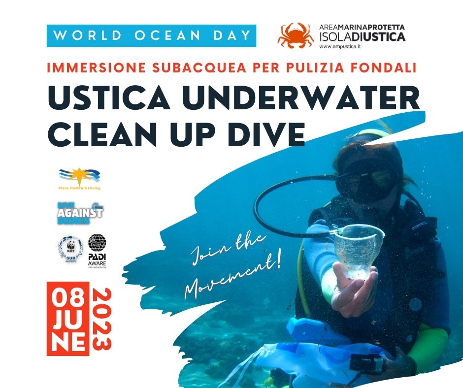 Ustica Underwater Beach Clean Up
